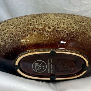 Hosely Speckled Brown Ceramic Bowl W/ DecorativeSpheres Included